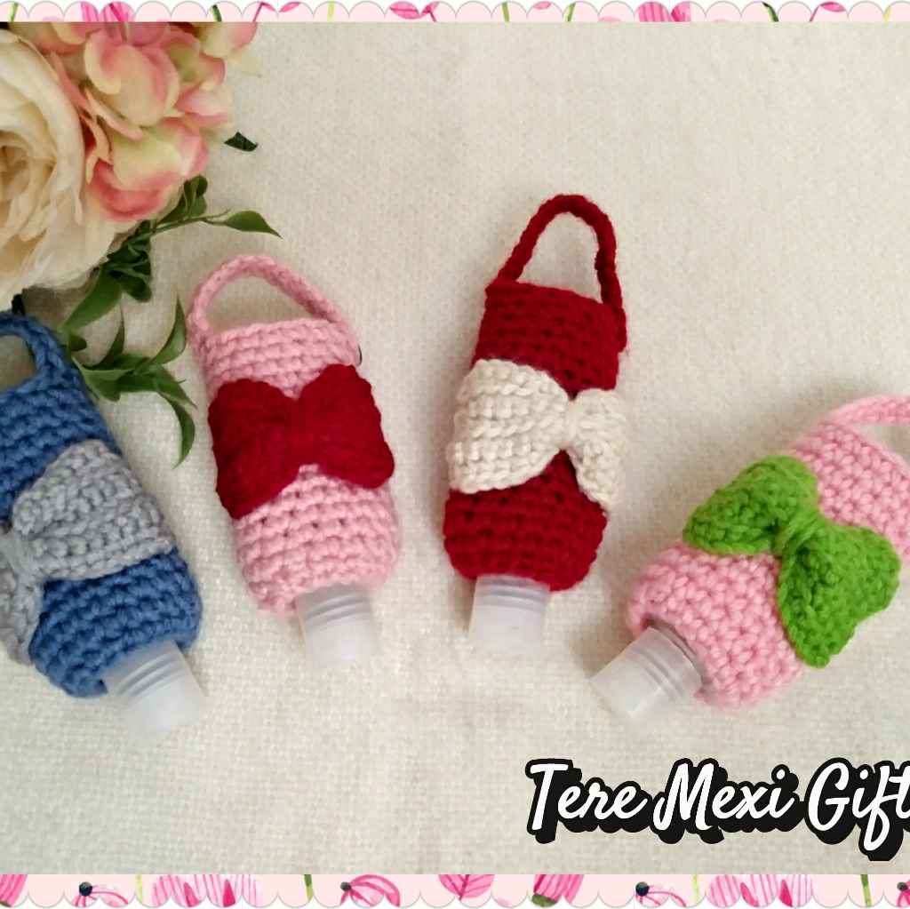 Amigurumi Hand Sanitizer Holder Crochet Hand Sanitizer Bag Charm Body Lotion